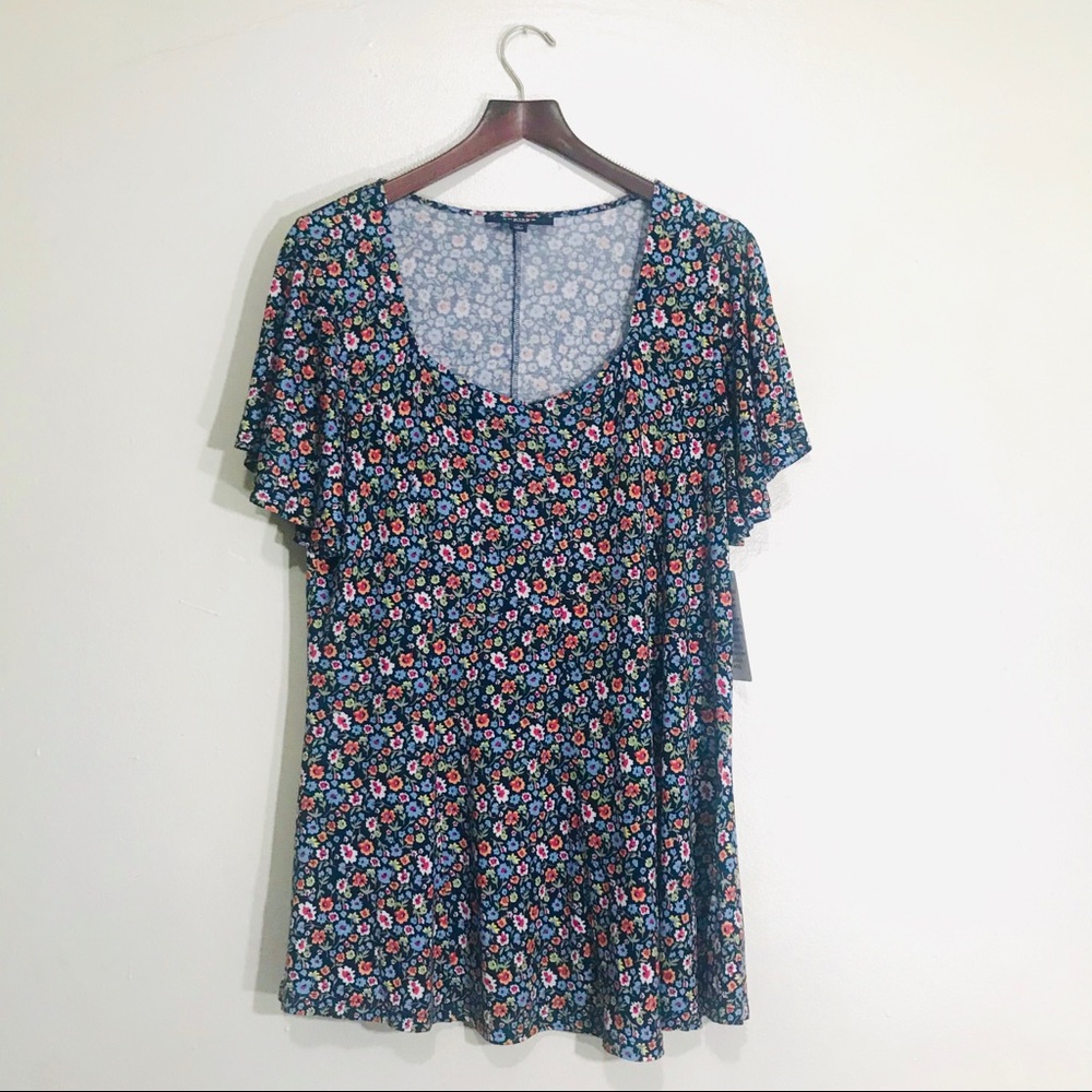 Chelsea Studio Ditsy Print Knit Top Size 14/16 NWT and 22/24 NWT